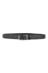 เข็มขัดหนังแท้ Carbon Fiber Reversible Pin Buckle Belt