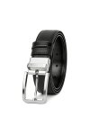 เข็มขัดหนังแท้ Modern Silver Pin Buckle Reversible Belt