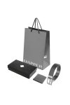 ชุดของขวัญ DP Monogram Wallet & Reversible Belt Gift Set – Black