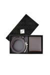 ชุดของขวัญ DP Monogram Wallet & Reversible Belt Gift Set – Brown