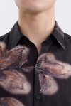 Brush Bloom Print Shirt