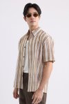 เสื้อเชิ้ตแขนสั้น Striped Flowing Shirt