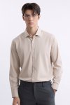 เสื้อเชิ้ตแขนยาว NO MORE IRON Smart Fit Shirt - Beige