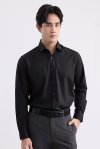 เสื้อเชิ้ตแขนยาว NO MORE IRON Smart Fit Shirt - Black