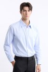 เสื้อเชิ้ตแขนยาว EASY CARE Dobby Regular Fit Shirt - Blue