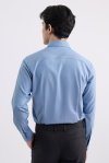 เสื้อเชิ้ตแขนยาว SMOOTH & STRETCH Textured Smart Fit Shirt - Navy