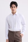 เสื้อเชิ้ตแขนยาว EASY CARE Textured Regular Fit Shirt - White