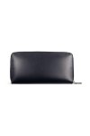 Verona Leather Accordion Long Wallet - Navy