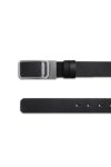 เข็มขัดผู้ชาย Saffiano Reversible Plaque Buckle Belt