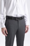 เข็มขัดผู้ชาย Saffiano Slim Plaque Buckle Belt