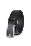 เข็มขัดหนังแท้ D Engraved Plaque Belt