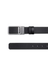 เข็มขัดผู้ชาย Carbon Fiber Reversible Plaque Buckle Belt