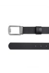 เข็มขัดผู้ชาย Carbon Fiber Slim Plaque Buckle Belt