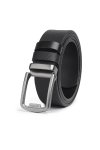 เข็มขัดผู้ชาย Carbon Fiber Slim Plaque Buckle Belt