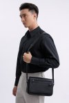 กระเป๋าสะพายข้าง Saffiano Flap Crossbody Bag
