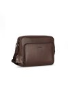 กระเป๋าสะพายข้าง Genuine Leather Crossbody bag - Brown
