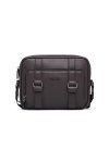 กระเป๋าสะพายข้าง Double Buckle Crossbody Bag - Brown