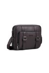 กระเป๋าสะพายข้าง Double Buckle Crossbody Bag - Brown