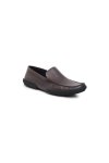 รองเท้าหนัง แบบสวม Nappa Leather Moccasin - Brown