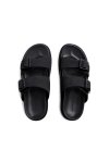 รองเท้าแตะแบบสวม Double Buckle Sandals - Black