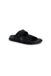 รองเท้าแตะแบบสวม Double Buckle Sandals - Black