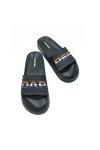รองเท้าแตะแบบสวม DAPPER Colorblock Pool Slide Sandals – Black