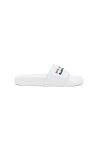 รองเท้าแตะแบบสวม DAPPER Colorblock Pool Slide Sandals – White