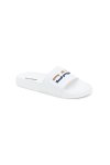 รองเท้าแตะแบบสวม DAPPER Colorblock Pool Slide Sandals – White