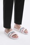 รองเท้าแตะแบบสวม DAPPER Nautical Pool Slide Sandals – White