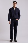 เสื้อแจ็คเก็ต Seersucker Bomber Jacket - Navy