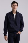 เสื้อแจ็คเก็ต Seersucker Bomber Jacket - Navy