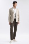 เสื้อเบลเซอร์ Textured Seersucker Blazer - Beige