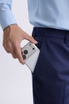 กางเกงขายาว TECHFLEX Glen Check Regular-Fit Trousers - Navy