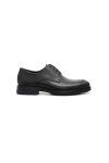 รองเท้าหนัง แบบผูกเชือก U-Tip Derby - Black
