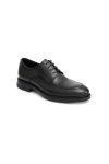 รองเท้าหนัง แบบผูกเชือก U-Tip Derby - Black