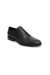 รองเท้าหนัง แบบผูกเชือก Plain Toe Oxford - Black