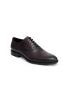 รองเท้าหนัง แบบผูกเชือก Plain Toe Oxford - Brown