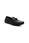 Nappa Leather Bit Moccasin - Black