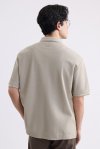 เสื้อโปโล Contrast Tipped Polo Shirt - Beige