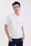 เสื้อโปโล Waffle-Knit Polo Shirt - White