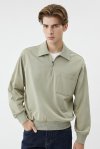 เสื้อสเวตเชิ้ต Half-Zip Polo Sweatshirt
