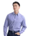 เสื้อเชิ้ตแขนยาว EASY CARE Striped Regular Fit Shirt – Navy