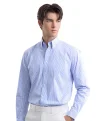 เสื้อเชิ้ตแขนยาว EASY CARE Striped Regular Fit Shirt – Blue
