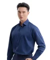 เสื้อเชิ้ตแขนยาว NO MORE IRON Regular Fit Shirt – Navy