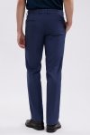 TECHFLEX Textured Regular-Fit Trousers - Navy