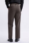 กางเกงขายาว Pleated Elastic-Waist Pants - Brown
