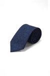 7.5 cm Shadow Bloom Tie - Navy
