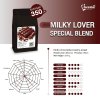 เมล็ดกาแฟคั่ว Milky Lover (500g) คั่วกลาง หอมช็อกโกแลต นุ่มละมุน ไม่เปรี้ยว สู้นมได้ดีที่สุด