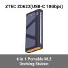 6 in 1 Portable M.2 ZTEC ZD622