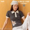 THADA.CO I "AJISAI TOP BLACK STRIPE"